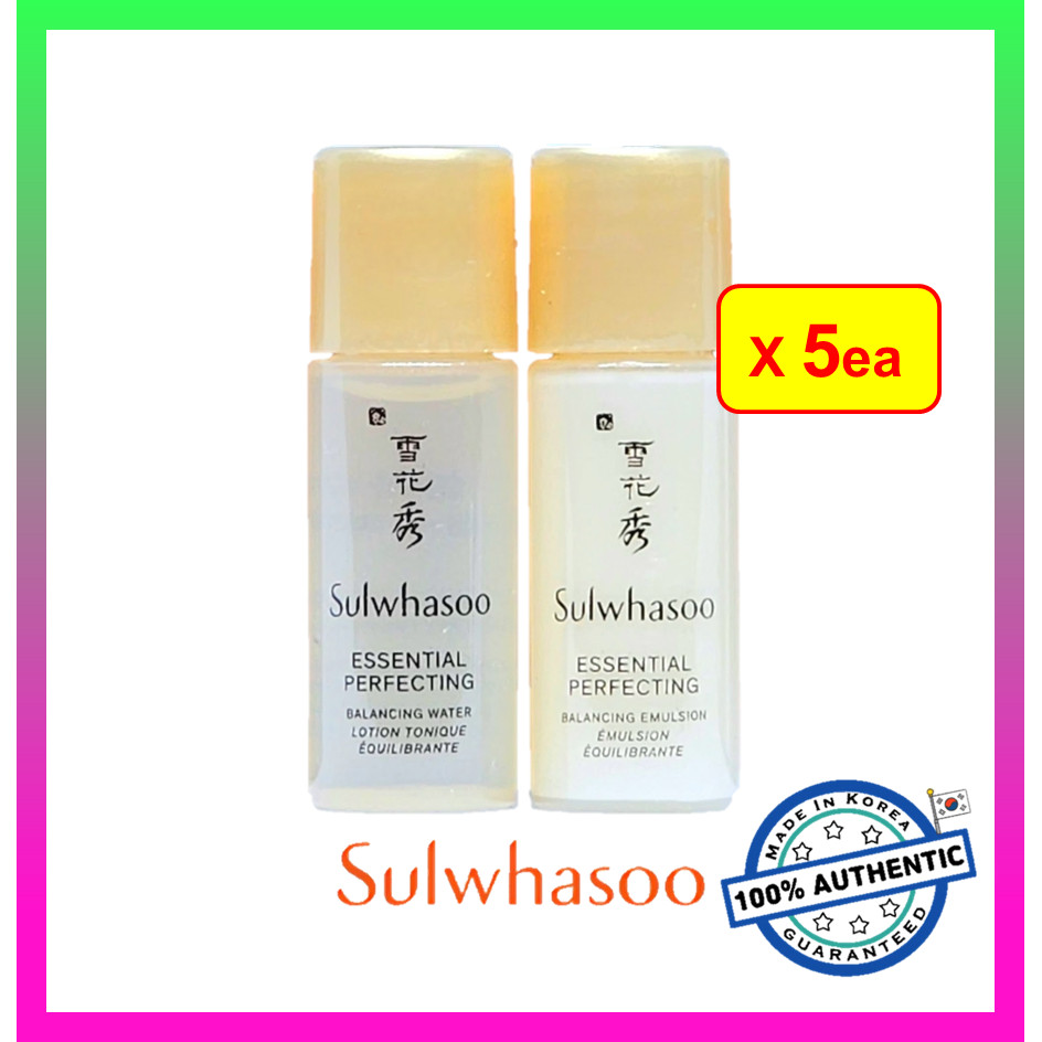 [Sulwhasoo] Essential Perfecting (โลชั่น 5ml + อิมัลชั่น 5ml) x 5ea #190