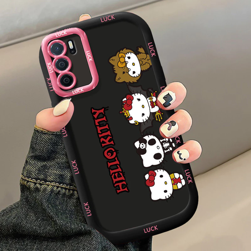 เคสสำหรับ OPPO A16 A16s A54s เคสโทรศัพท์แมวซิลิโคนกันกระแทก