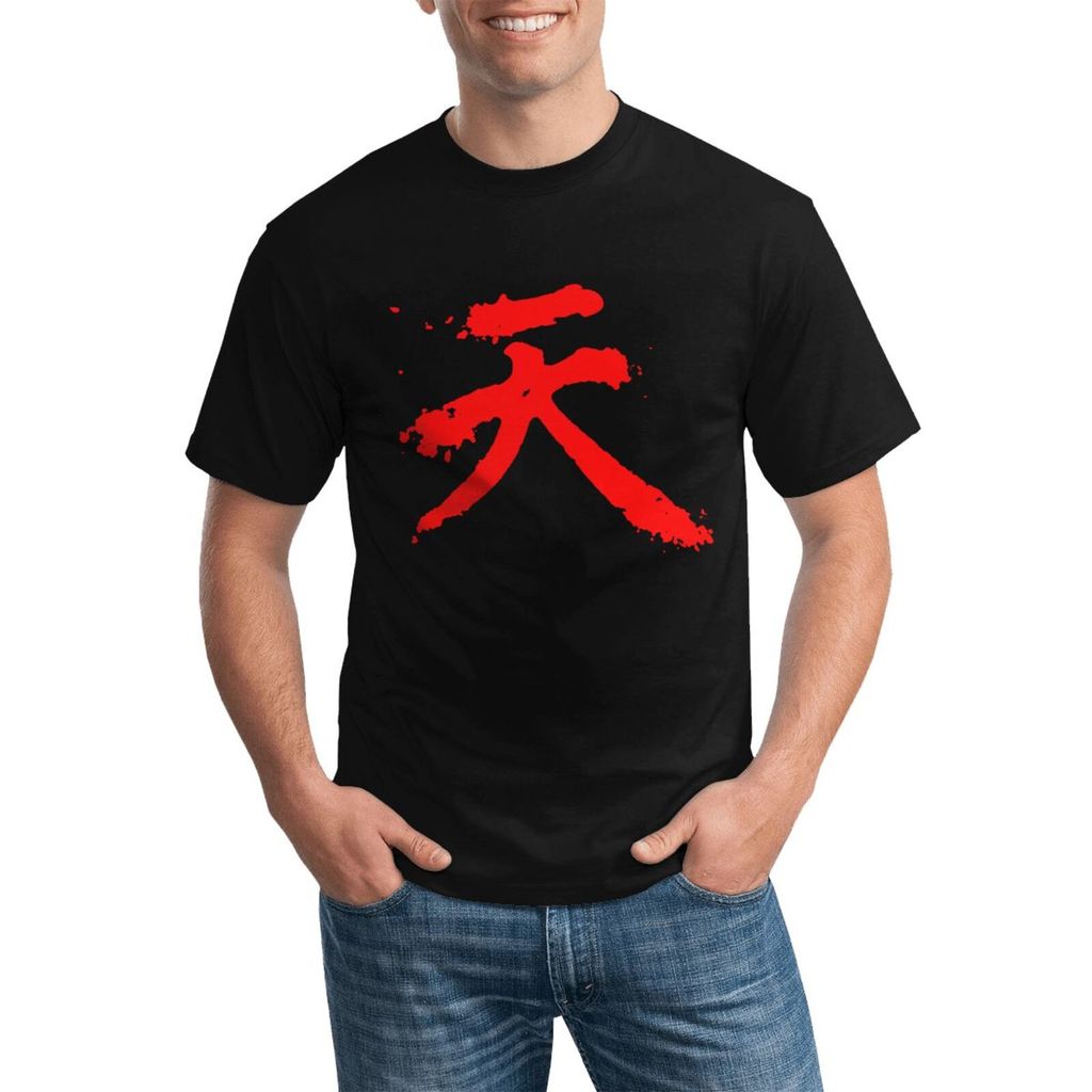 Akuma Kanji Akuma Guki เสื้อยืดผ้าฝ้ายขนาดบวกอเนกประสงค์สําหรับทุกฤดูกาล