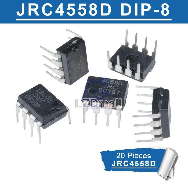 20pcs 4558D JRC4558D DIP-8 JRC4558 NJM4558D 4558 JRC4558 NJM4558 DIP8 Dual Op Amp Amplifier IC ใหม่