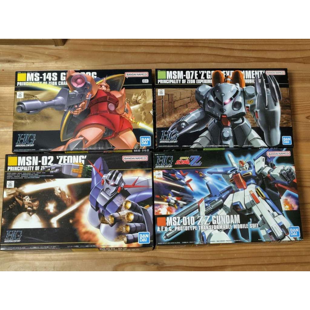【Direct from Japan】HG Gunpla Z'Gok E ZZ Gundam และไอเทมเซ็ตอีก 4 ชิ้น【Japan Exclusive】