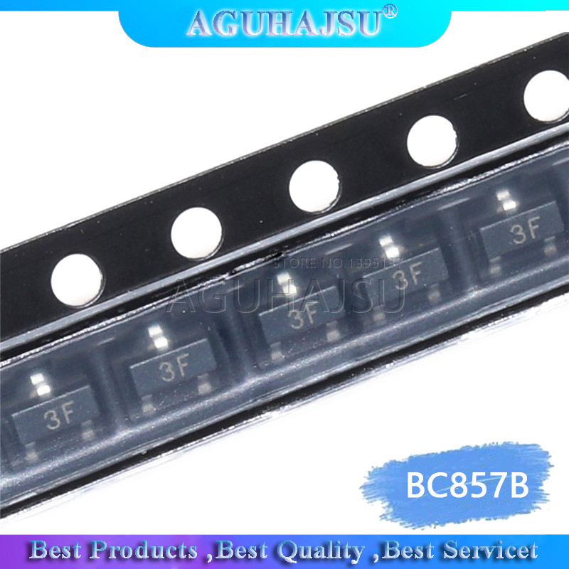 100PCS BC857B SOT23 BC857 SOT SMD SOT 23 3F ทรานซิสเตอร์ใหม่