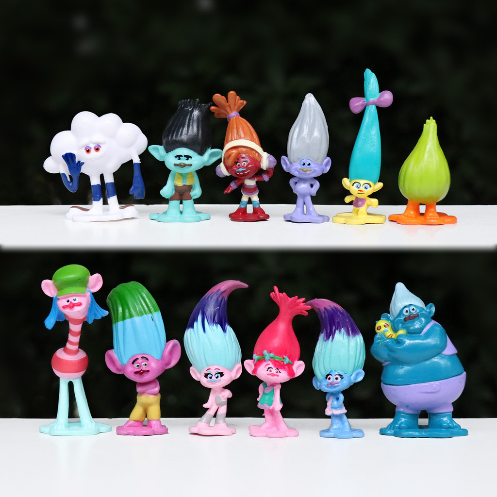 T อินเทรนด์เล่น Troll Troll Ugly ตุ๊กตารูปตุ๊กตารถเค้กเบเกอรี่ตกแต่งเครื่องประดับขนาดเล็ก