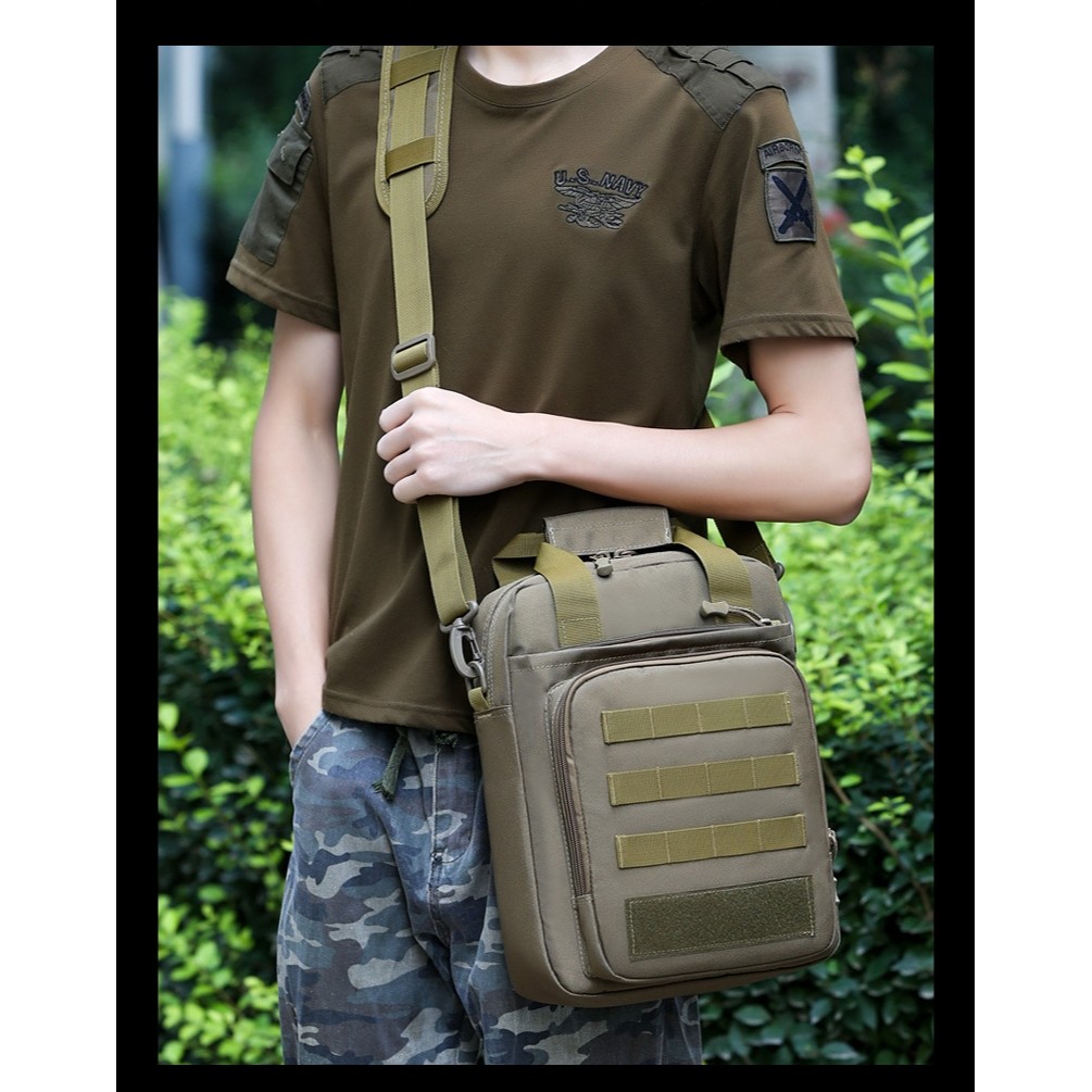 กระเป๋าสะพายข้างแฟชั่นต้องแข็งแรง TACTICS 6057