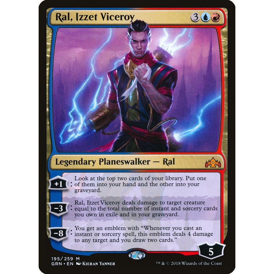 Ral, Izzet Viceroy การ์ด Magic the Gathering [MTG] ของแท้