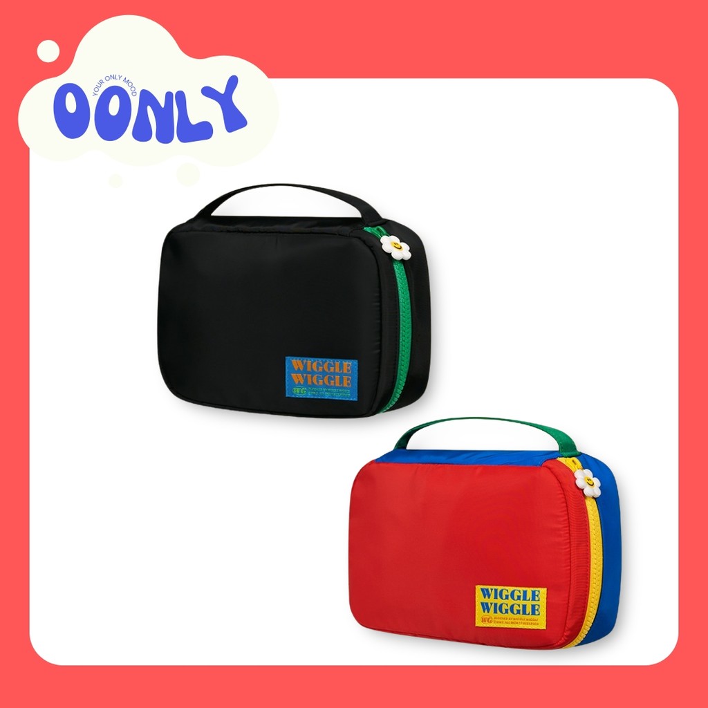 [Wiggle Wiggle] กระเป๋าแต่งหน้า สีดํา