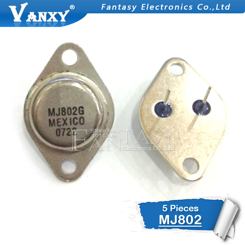 5PCS MJ802 ถึง 3 MJ802G 30A 100V 200W เท้าหยาบสูง NPN gossan gold seal triode ใหม่