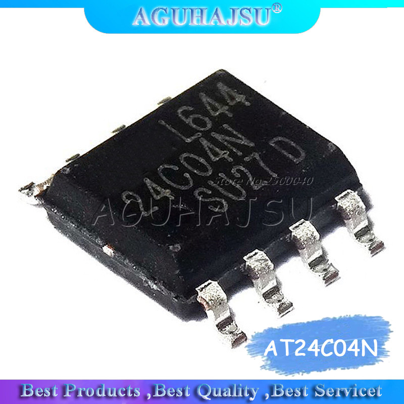 HT-10pcs AT24C04N 24C04 24C04N SOP 8 EEPROM 4KB I2C SER EEPROM ใหม่เดิม