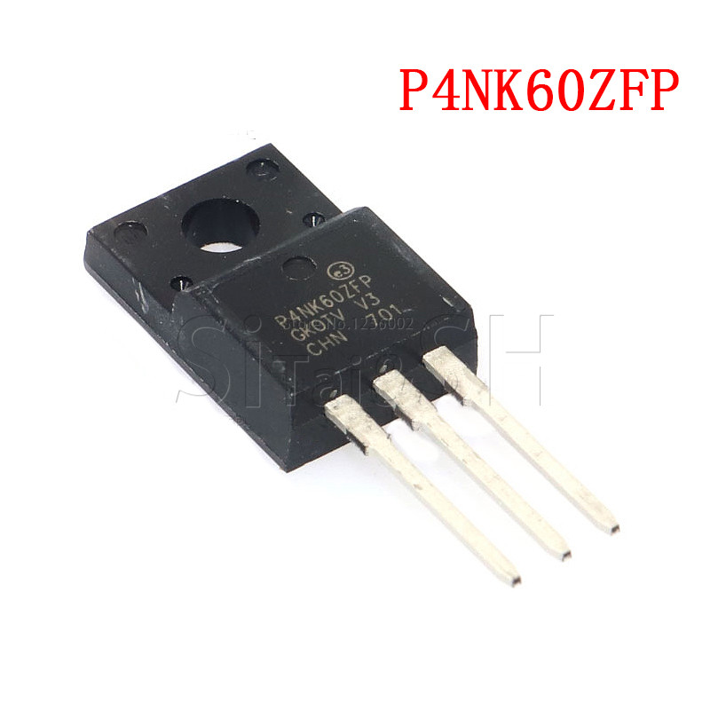 10PCS STP4NK60ZFP ถึง 220F P4NK60ZFP TO220F STP4NK60 ถึง 220F 4NK60 STP4NK60ZF ทรานซิสเตอร์ MOS FET
