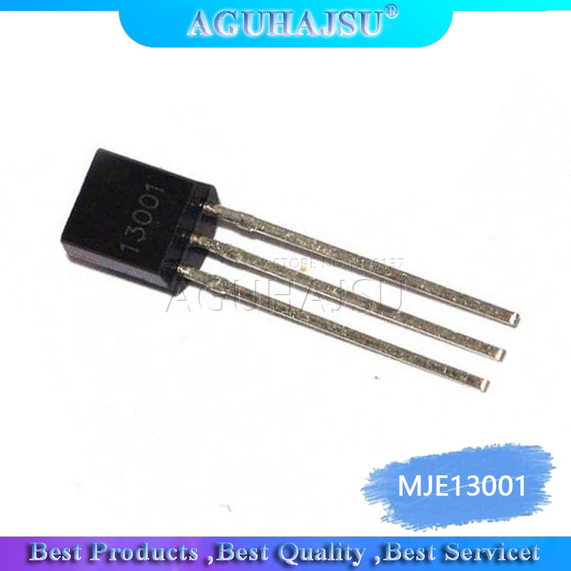 100PCS MJE13001 ถึง 92 13001 TO92 E13001 ทรานซิสเตอร์ไตรโอดใหม่
