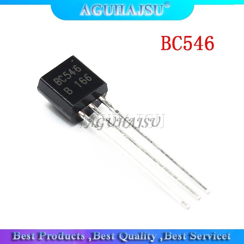 HT-100PCS BC546 BC546B ถึง 92 TO92 546B ทรานซิสเตอร์ไตรโอด ทรานซิสเตอร์ใหม่เดิม