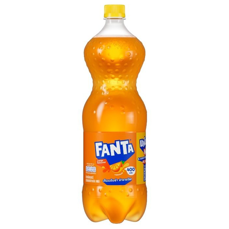 แฟนต้าน้ำส้ม 1.5ลิตร Fanta Orange 1.5ltr. [หมายเลขบาร์โค้ด 8851959143162]
