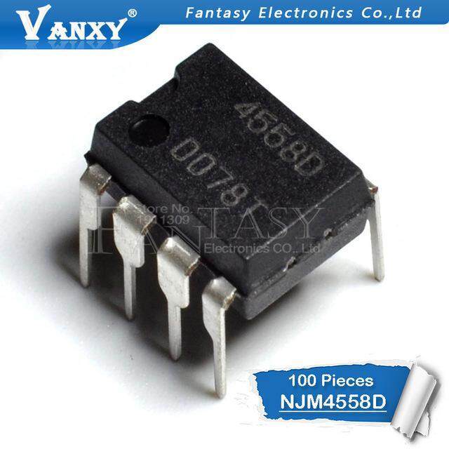 100 ชิ้น NJM4558D DIP8 NJM4558 DIP JRC4558D JRC4558 IC ใหม่และต้นฉบับ