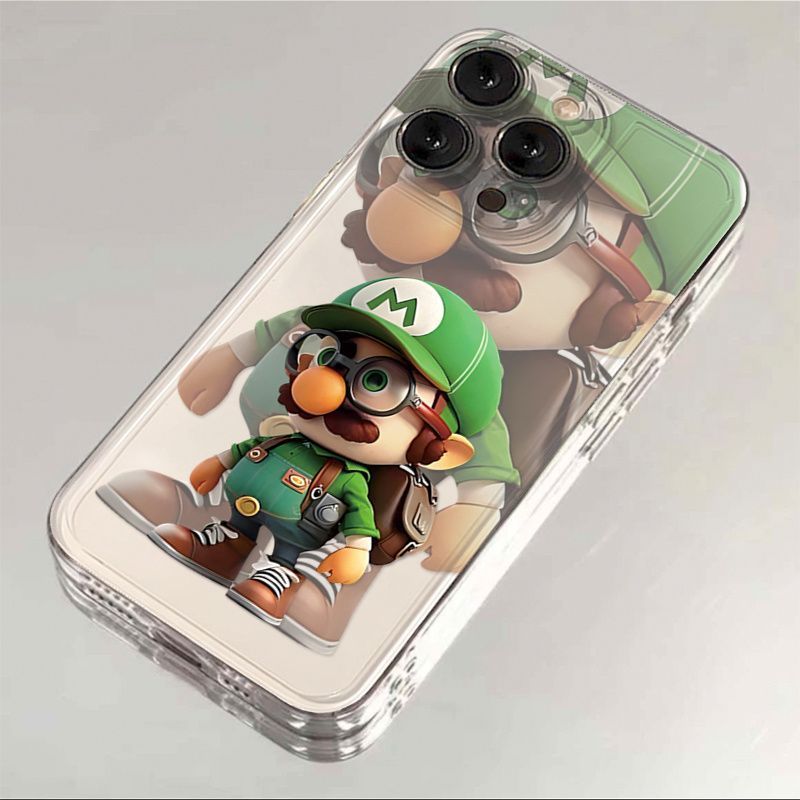 HIJAU Candy Simple Green Super Mario Casing Hp Samsung S25 Plus S25 Ultra S25 Fe M54 Note 20 Ultra M