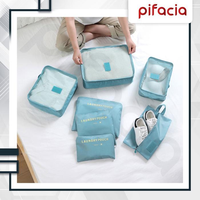 NEWs PIFACIA 7 IN 1 กระเป๋าเดินทางกระเป๋าเสื้อผ้ารองเท้า Organizer Travel แต่งหน้ากระเป๋า