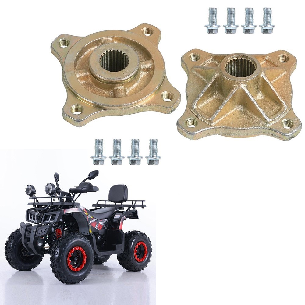 [ใหม่] 25 มม.24 ฟัน 4 สตั๊ดล้อหลังเพลา Hub 2 ชิ้นล้อขอบ Hub,Bolt Spacing 78 มม.