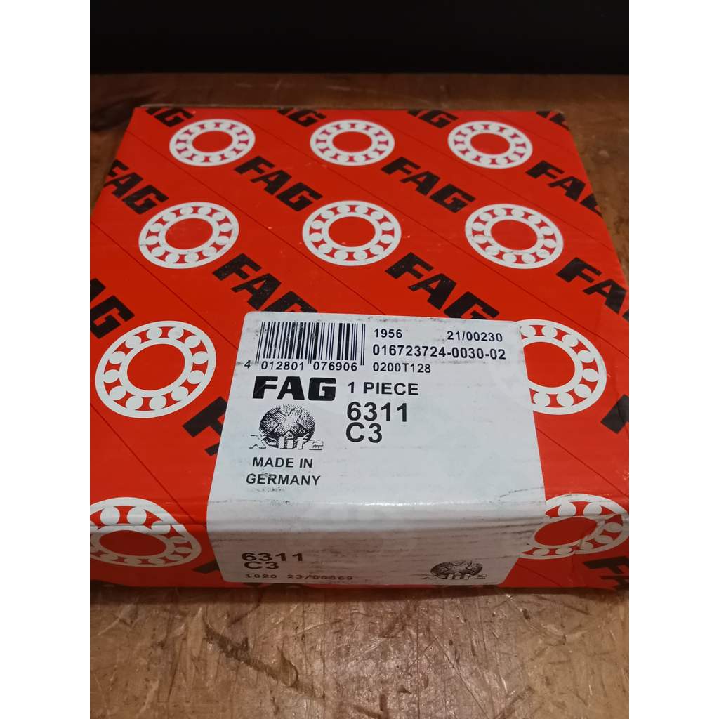 แบริ่ง FAG 6311 C3/OPEN แบริ่ง FAG 6311 เปิด