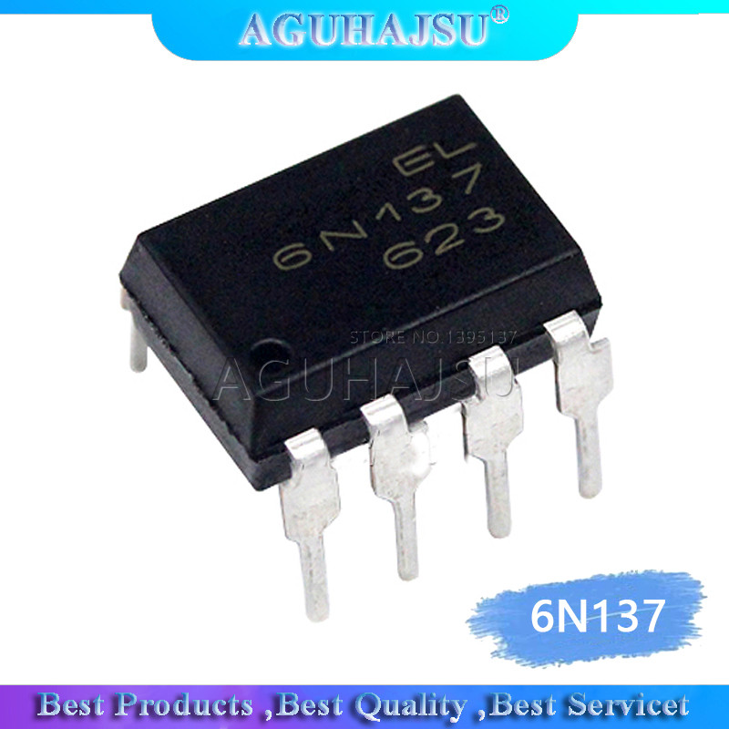 10PCS 6N137 DIP8 6N137 DIP DIP 8 IC ใหม่และต้นฉบับ