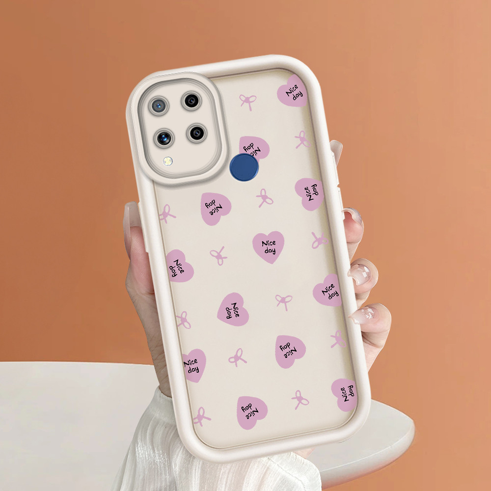 ปลอก Hp สําหรับ Realme C15 เคส Kesing ปกป้องโทรศัพท์ TY DLJ C8-3421 ดอกไม้