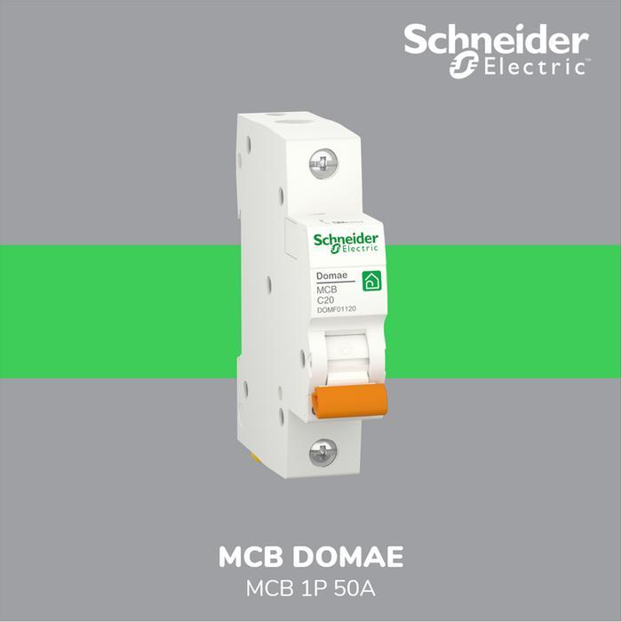 Schneider Electric New Domae Mcb - 1P 50A - Domf01150