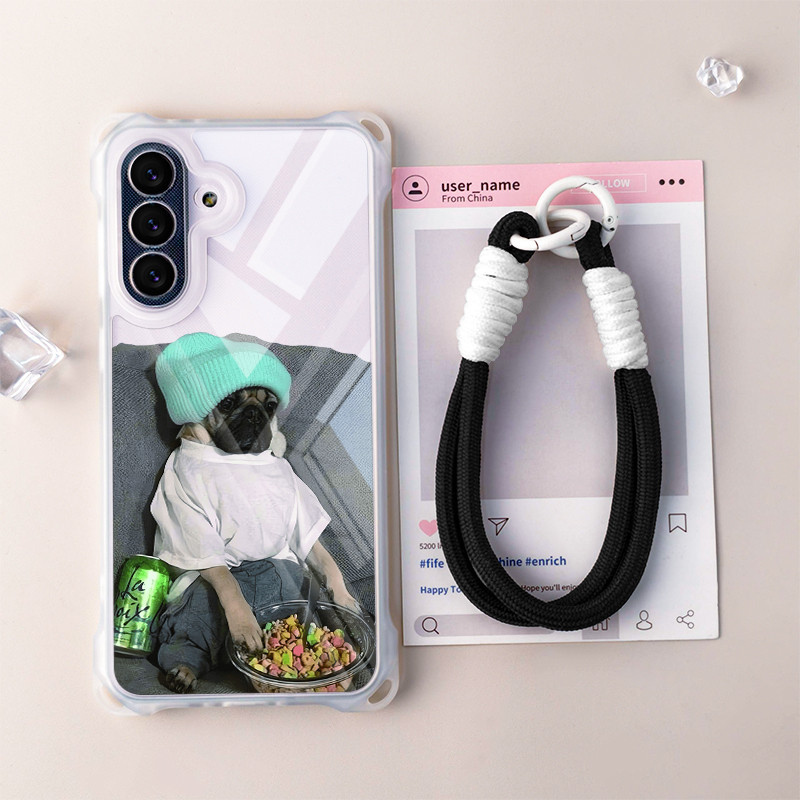 Anti-Fall Creative Dogล่าสุด LanyardกรณีVivo Y19S Pro V50 Lite 5G Y29 5G Y27S Y28 Y18 Y21 Y21T Y33S 