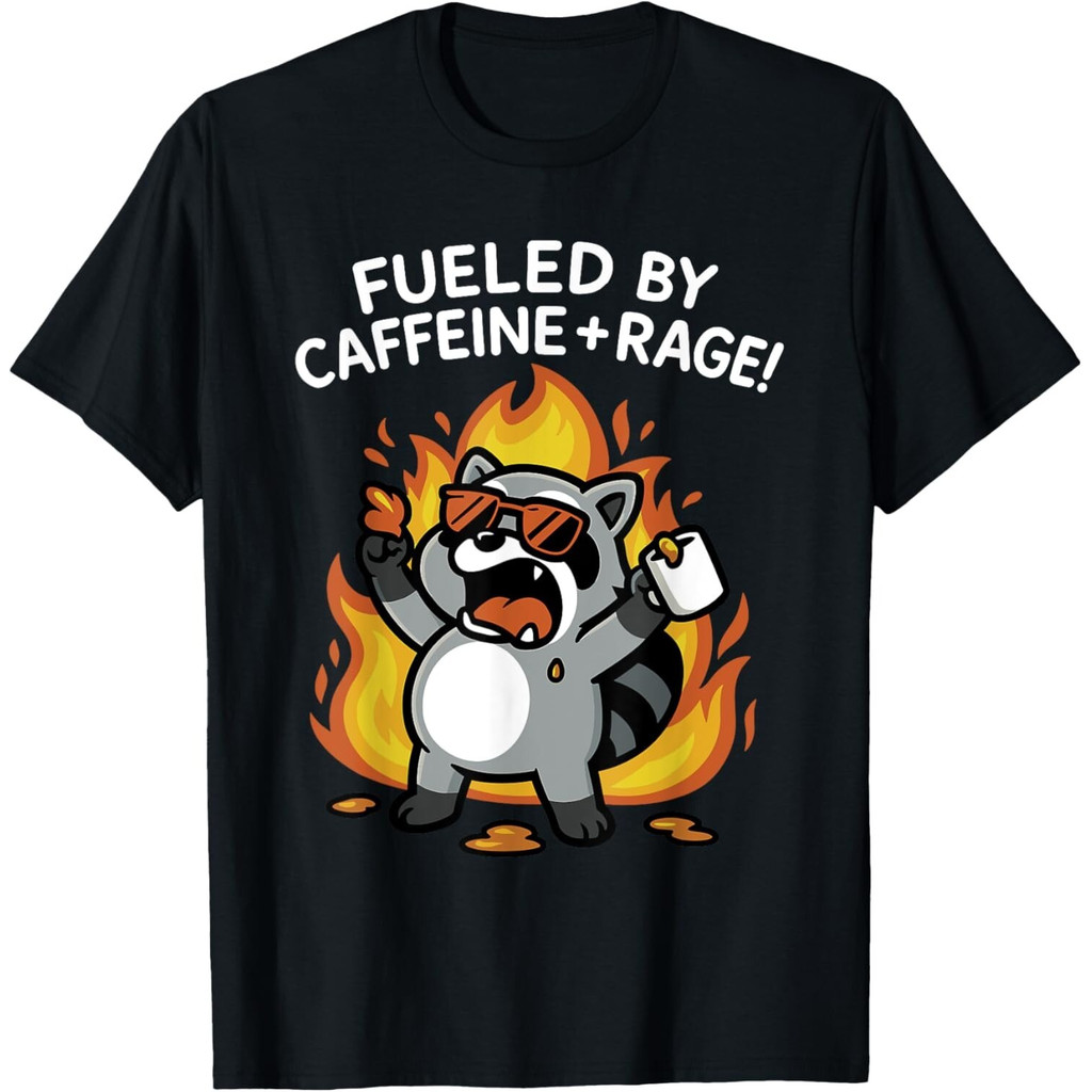 เสื้อยืด Fueled By Caffeine Rage
