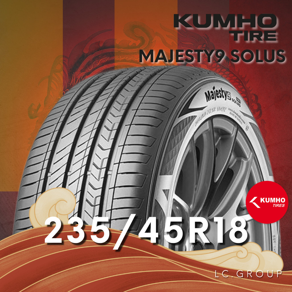 ยาง 235/45R18 KUMHO รุ่น MAJESTY9 SOLUS ราคาต่อเส้น ปี 2025