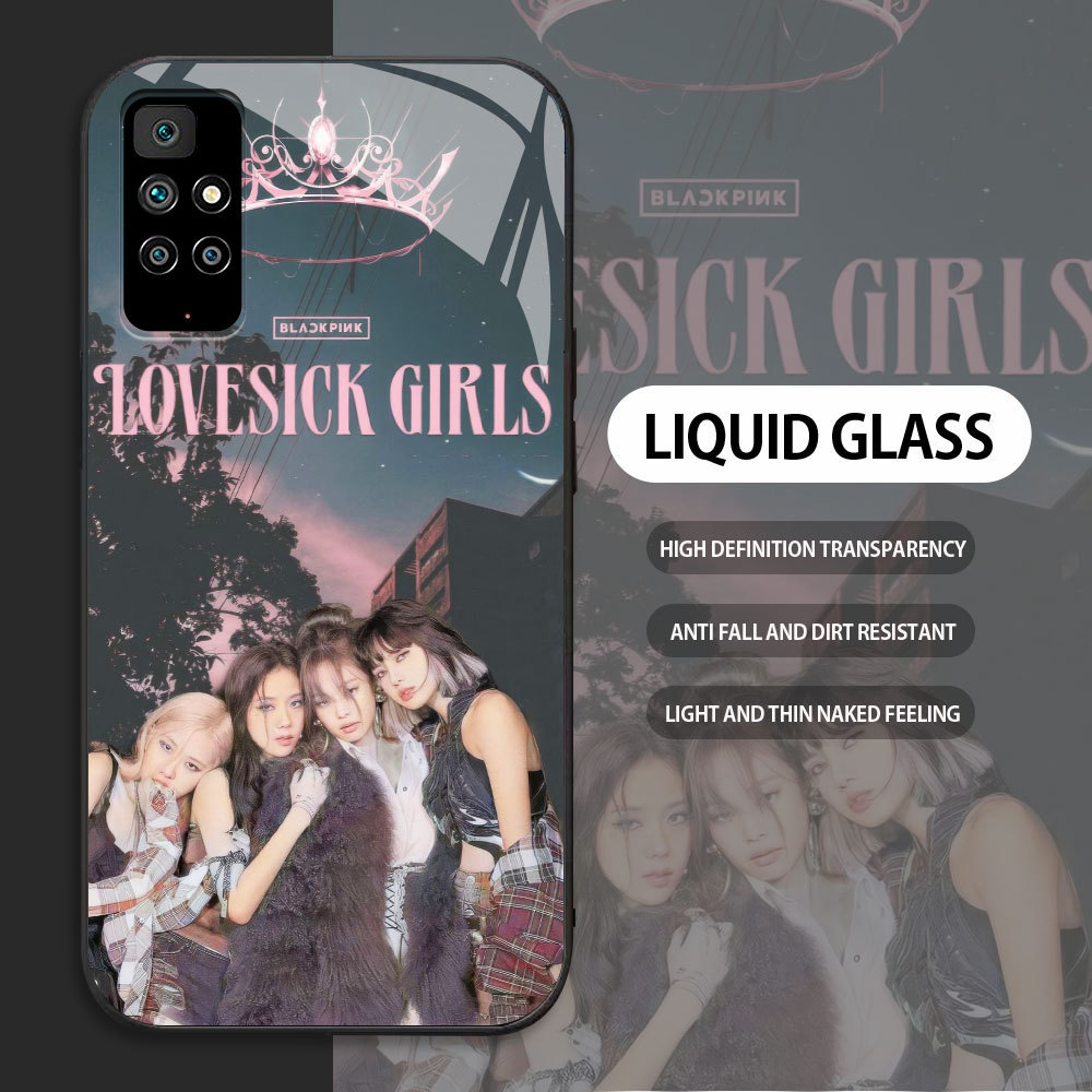 Blackpink กระจกนิรภัยสําหรับ RedMi A1 A2 5 PLUS 6A 7 8 8A DUAL 9 9T 10 PRIME 2022 POWER 9A 9I 9C NFC