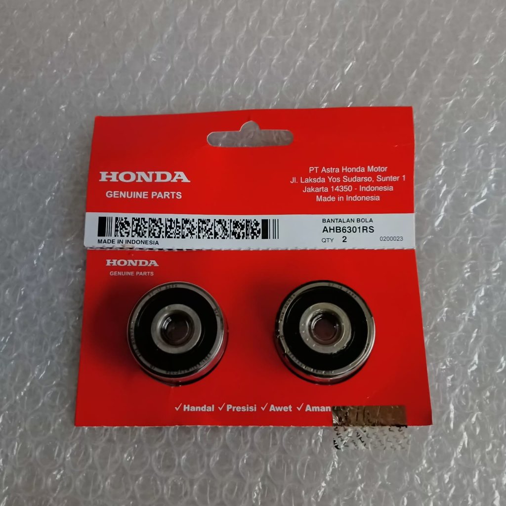 Lahar Bearing Ball 6301 Rs ชุด 2 ชิ้น AHM AHB6301RS Bz0102