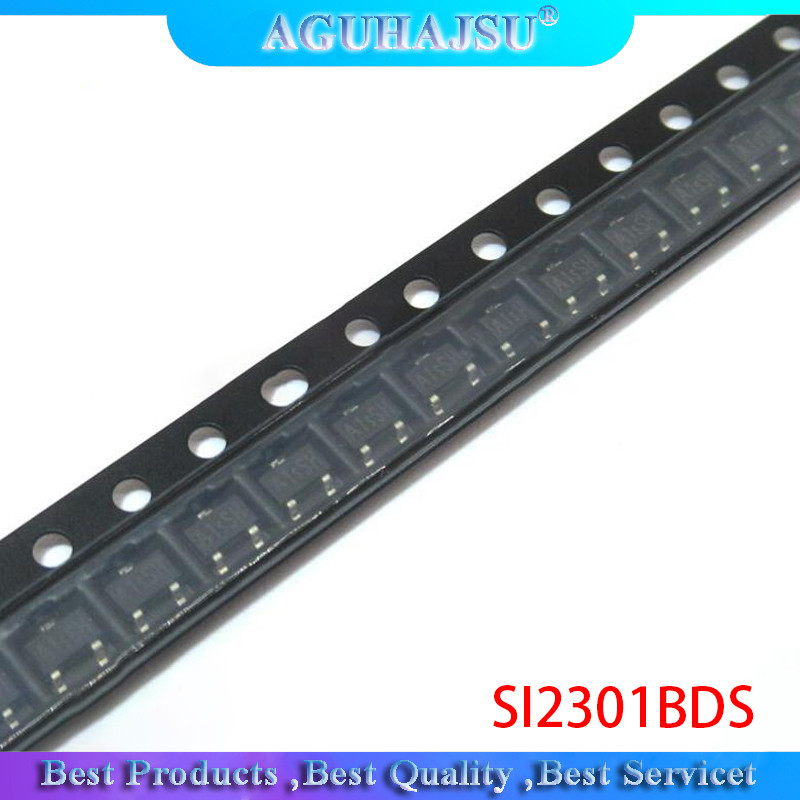 100pcs SI2301CDS SI2301BDS SI2301 A1SHB SOT23 3 MOSFET 20V 3.1A 1.6W 112 4.5V ใหม่เดิม