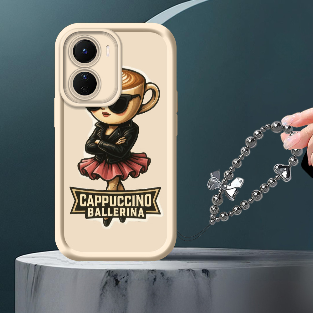 LOKAL [จัดส่งในพื้นที่] IQOO Z6 Z9X 5G Z7I Z9 Lite Turbo + U1X U5X Neo 9 Phone case CAPPUCCINO BALLE