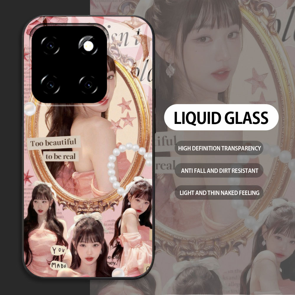 กระจกนิรภัยสําหรับ XiaoMi 11 12 Lite 5G 14 กรณี Handphone รูปแบบ IVE Jang Won Young Casing HP Custom