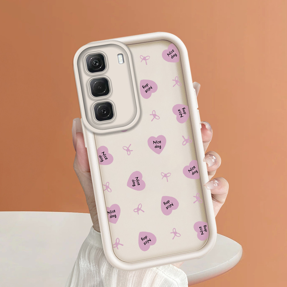 ปลอก Hp สําหรับ Infinix Hot 60 Pro Case Kesing Protect Phone TY DLJ C8-3421 ดอกไม้