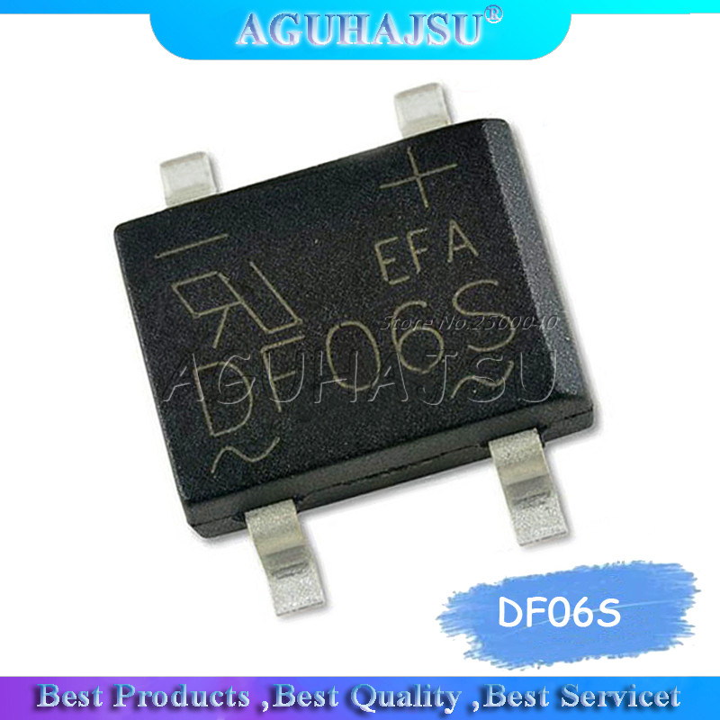 HT-10PCS DF06S SMD 4 ฟุต DF06S SOP 4 DF06 วงจรเรียงกระแสสะพานวงจรเรียงกระแสเดิมแท้