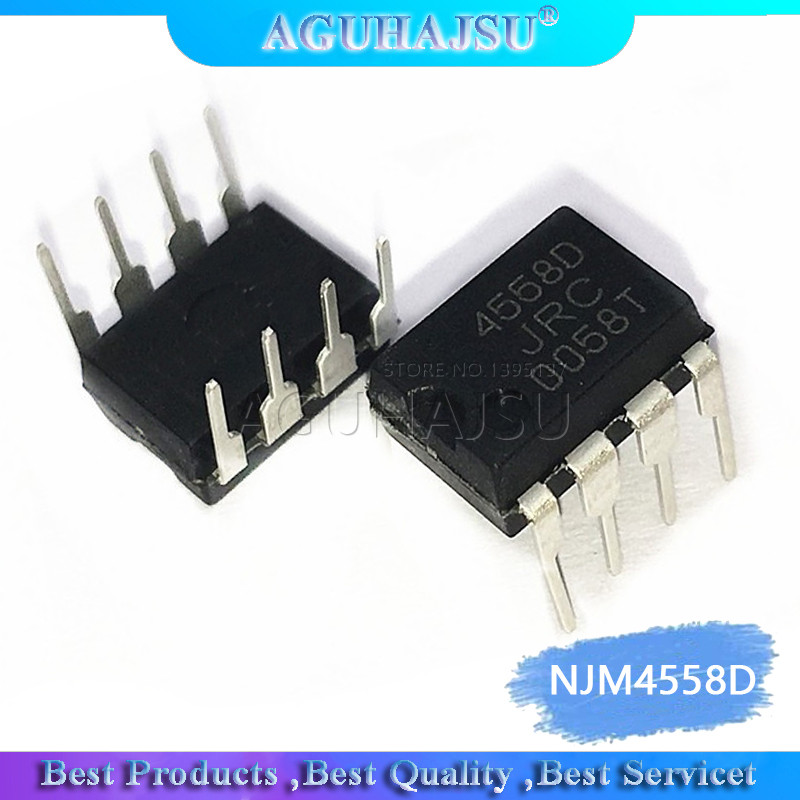 10PCS NJM4558D DIP8 NJM4558 DIP JRC4558D JRC4558 IC ใหม่และต้นฉบับ
