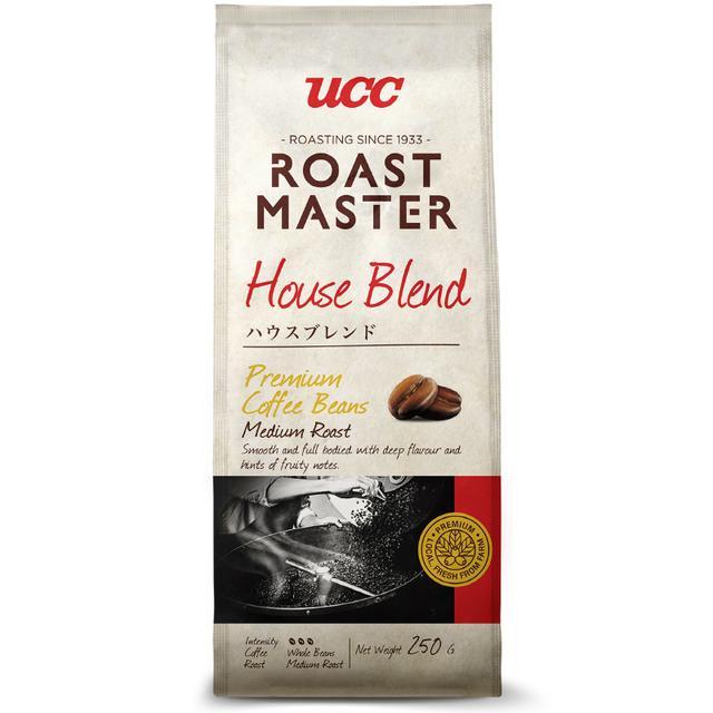 🎅🏻 ยูซีซีโรสต์มาสเตอร์กาแฟคั่วชนิดเมล็ดเฮาส์เบลนด์ 230กรัม [8859449800052] 🎄 UCC Roast Master Coffee