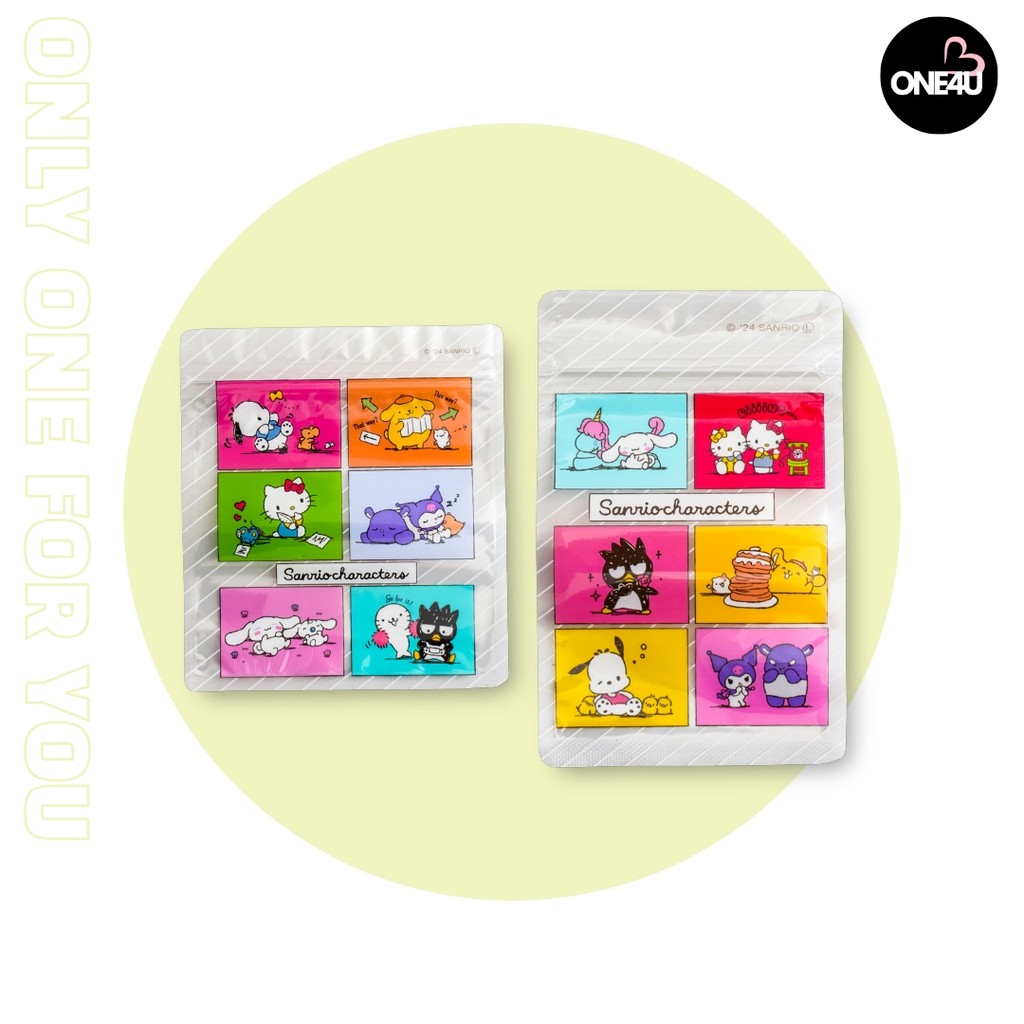 Sanrio Sanrio Character Colourful A7 Zip Lock Bag (4 ชิ้น)