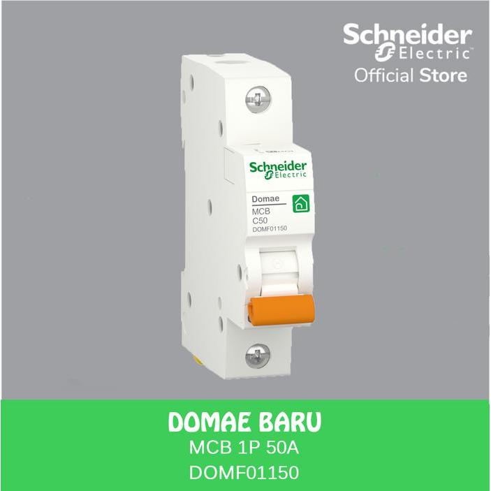 Schneider Mcb Domae ใหม่ 1P 50A Domf01150