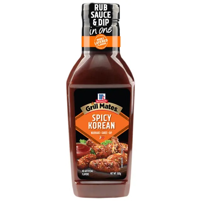 🍀  แม็คคอร์มิคกริลล์เมทส์ซอสสไปซี่เกาหลี 500กรัม 🌱 Mccormick Grill Mates Spicy Korean Sauce 500g. [8