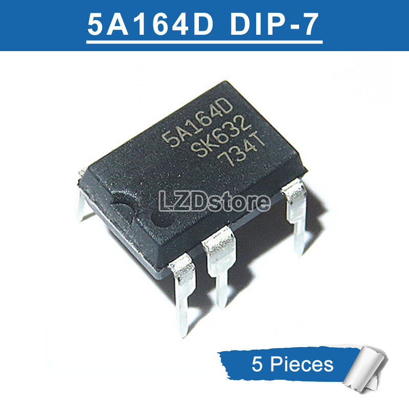 5pcs 5A164D DIP-7 STR-5A164D DIP7 5A1640 DIP Power Management IC ชิปใหม่เดิม