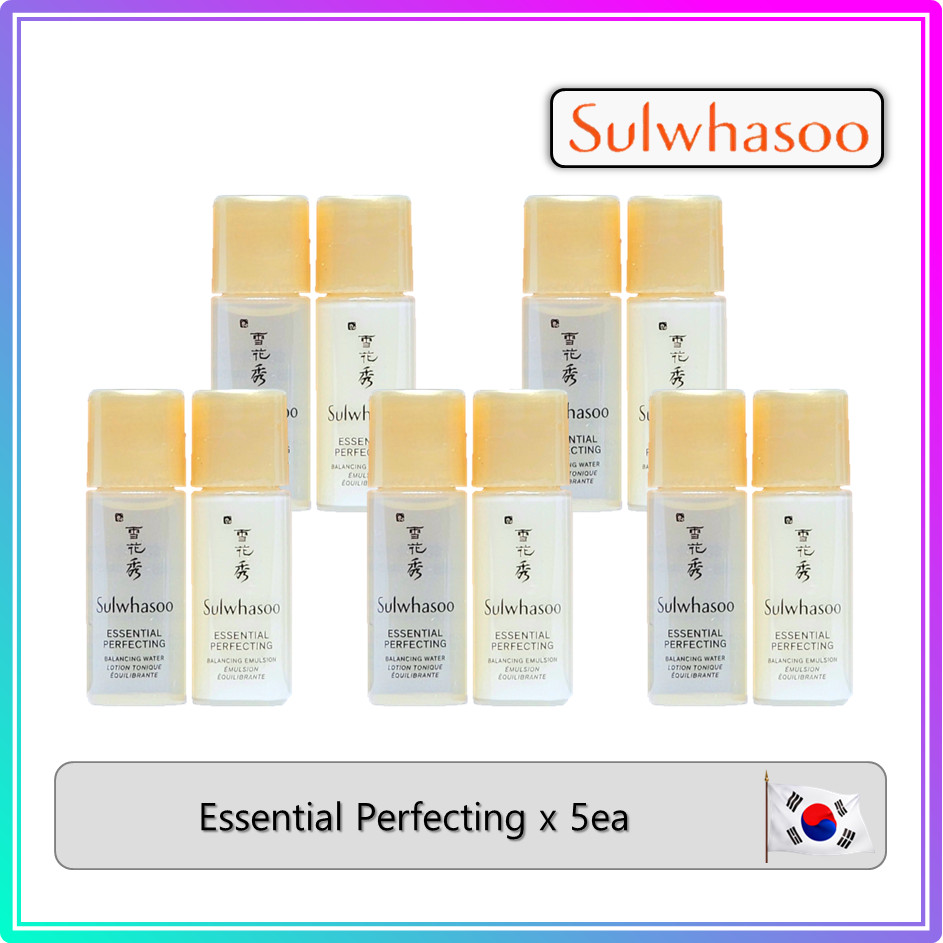 [Sulwhasoo] Essential Perfecting Balancing (Water Lotion 5ml + อิมัลชั่น 5ml) x 5ea  #190