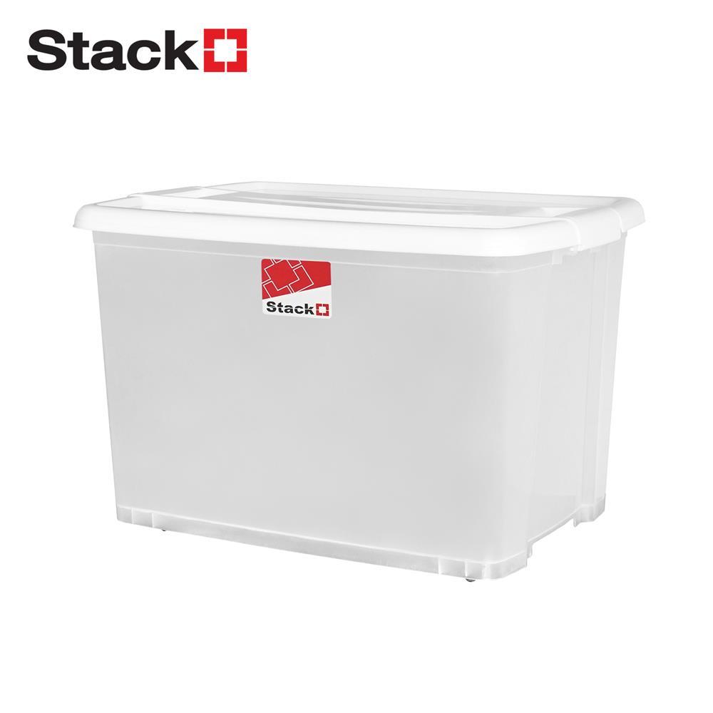 STACKO กล่องเก็บของ BULK 75 ลิตร สีขาว/ใส จัดส่งโดย HomePro