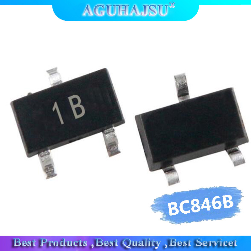 100PCS BC846B SOT23 BC846B SOT 846B SMD SOT 23 1B ทรานซิสเตอร์ใหม่