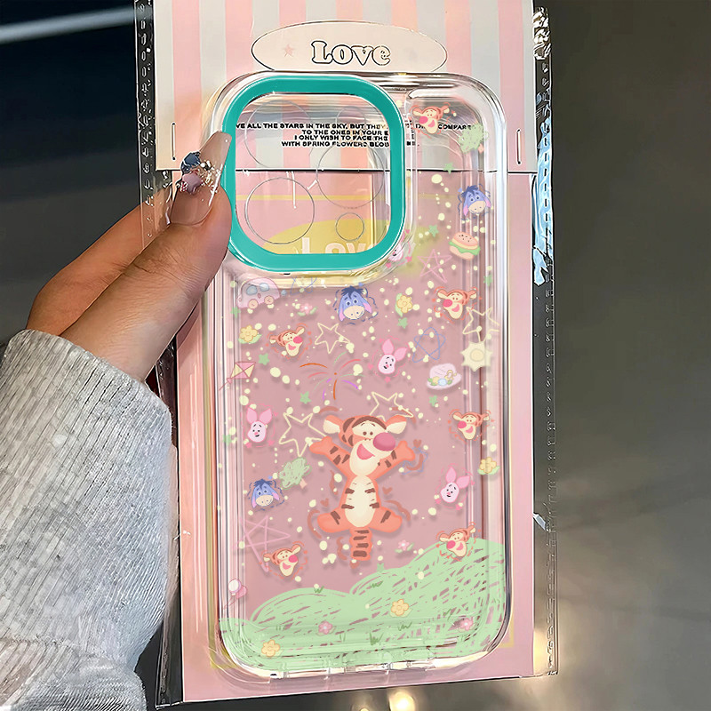 Tigger การ์ตูนดอกไม้แฟนซีปลอก Hp Vivo V50 Lite V40 Lite 5G Y400 Y21D Iqoo Z10 Lite V60 Lite Iqoo Z10