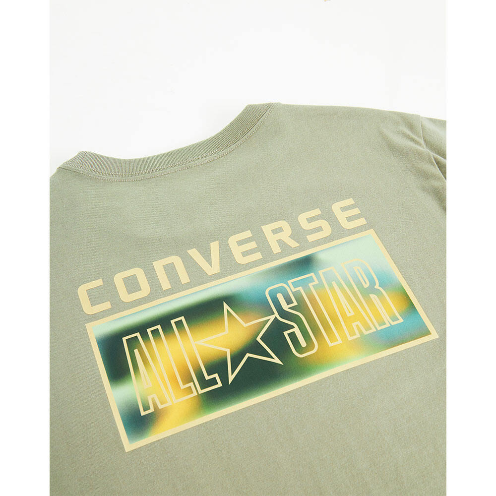 CONVERSE تيشيرت رجالي All Star — أخضر — صورة 4
