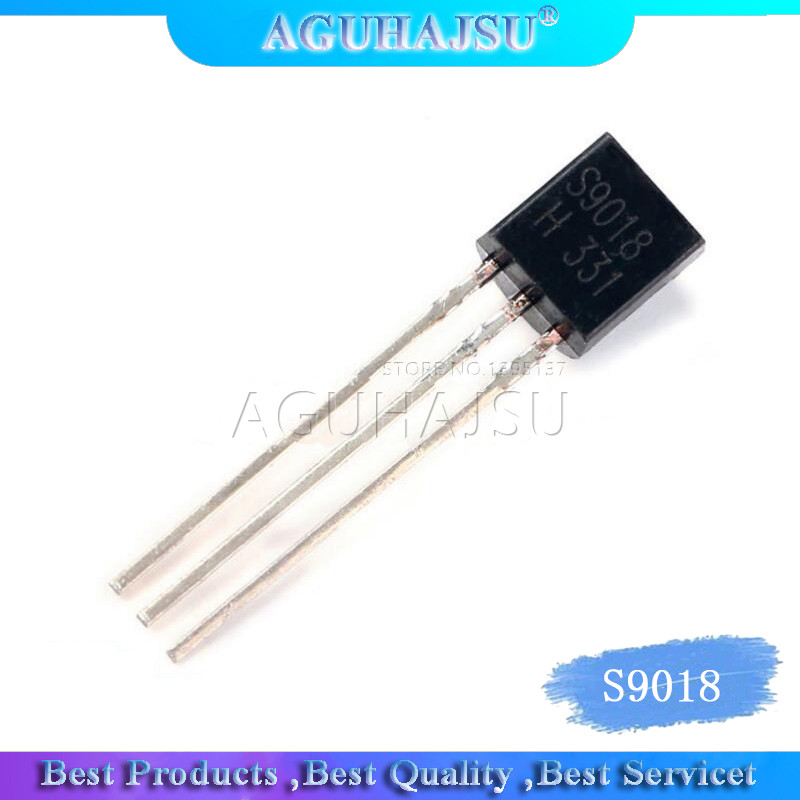 100PCS S9018 ถึง 92 9018 TO92 ทรานซิสเตอร์ไตรโอดใหม่