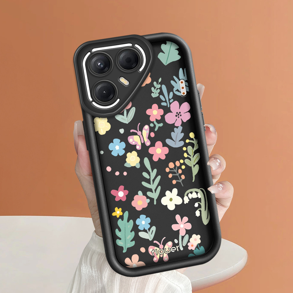 ปลอก Hp สําหรับ Tecno Pova 7 5G กรณี Kesing ปกป้องโทรศัพท์ TY DLJ C8-2830 ดอกไม้