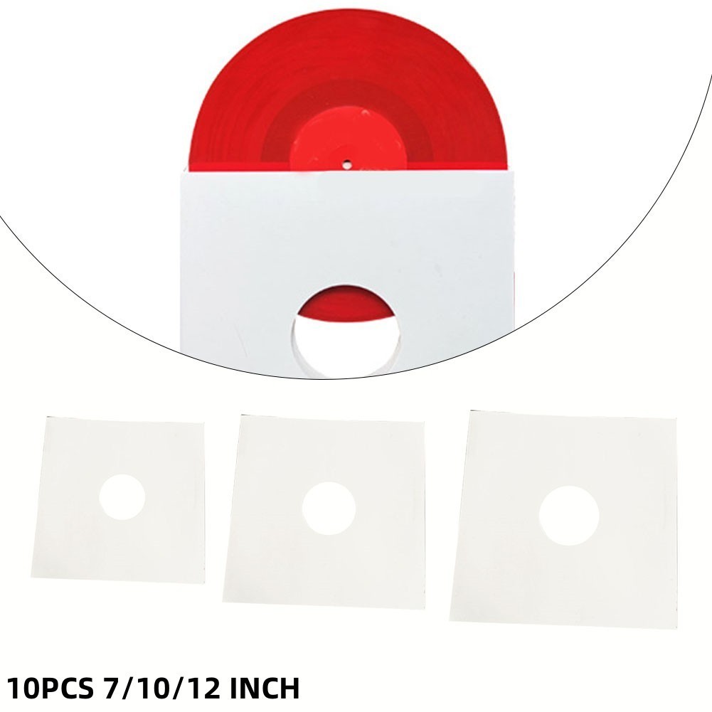 [DML] 71012\" ปลอกบันทึกไวนิลการ์ดกระเป๋าดิสโก้สีขาวสําหรับ LP Vinyl Records
