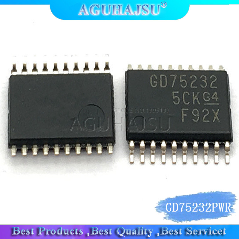 1 ชิ้น/ล็อต GD75232PWR GD75232PW GD75232 75232 TSSOP20 เดิมแท้