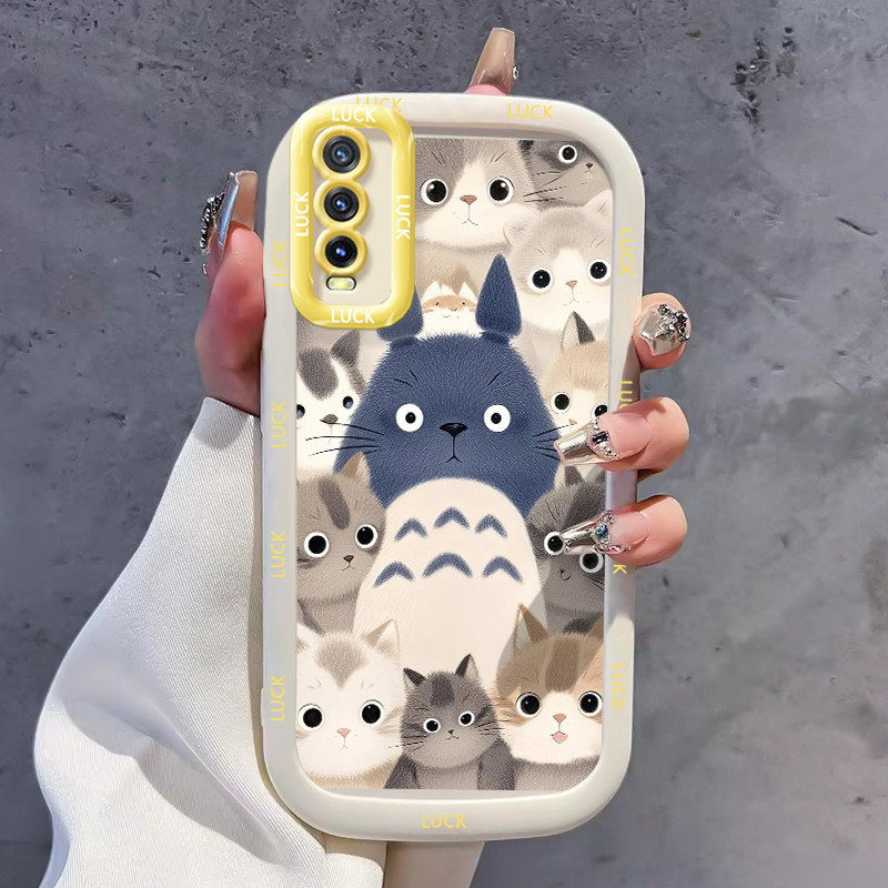 เคสสำหรับ VIVO Y20 Y20i Y20s Y20A Y20G Y12A Y12S Y11s เคสโทรศัพท์แมวซิลิโคนกันกระแทก